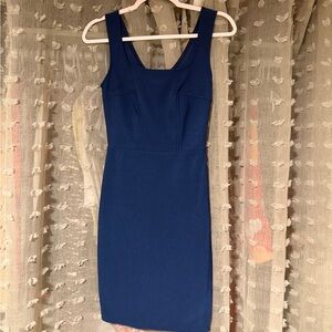 Chic Navy Sleeveless Mini Dress